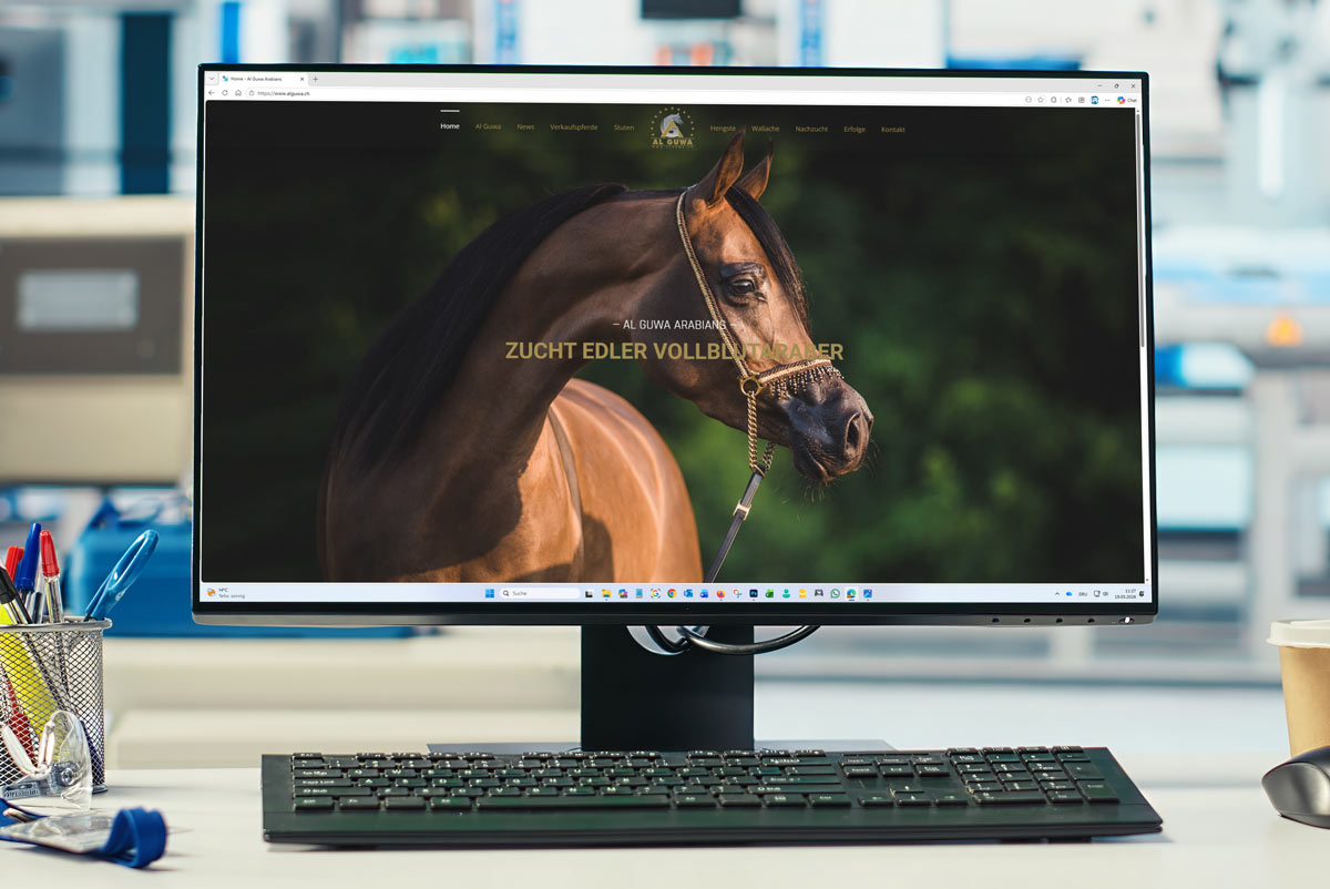 Webseite Al Guwa Arabians - Höfen bei Thun