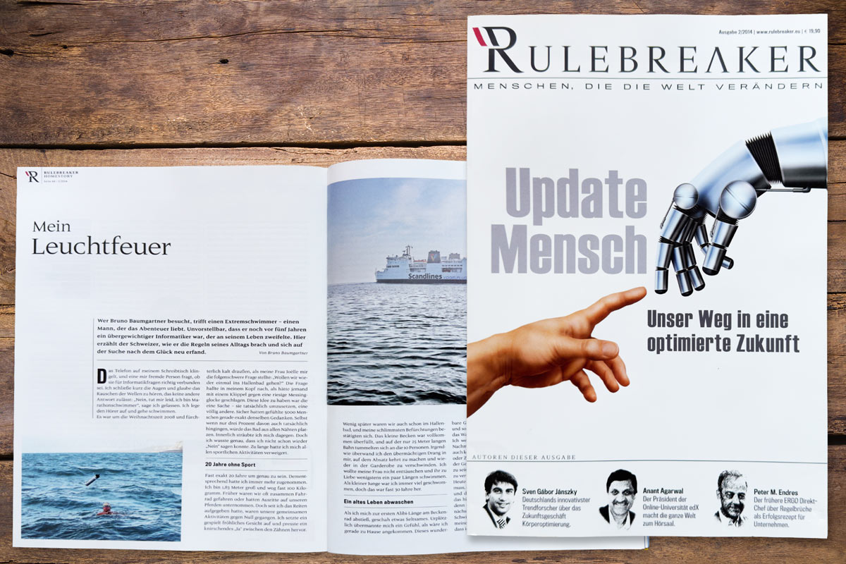 Bericht über die Beltquerung in Rekordzeit im Magazin Rulebreaker