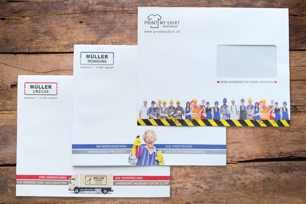 Gestaltung individueller Briefumschläge Gestaltung individueller Briefumschläge