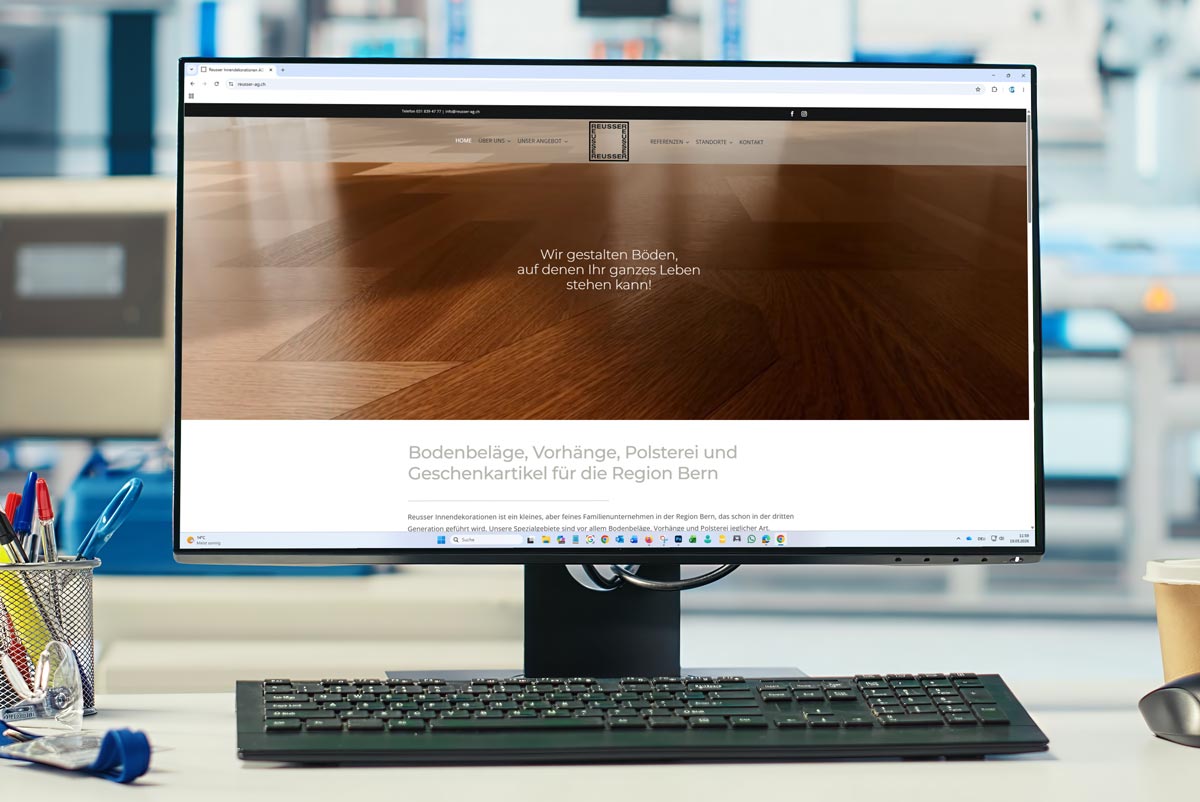Webseite Reusser Innendekorationen AG – Rüfenacht Webseite Reusser Innendekorationen AG - Rüfenacht