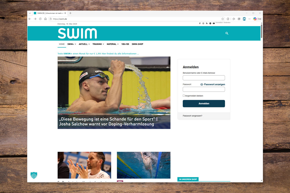 Eigener Blog auf swim.de zwischen 2013 - 2016