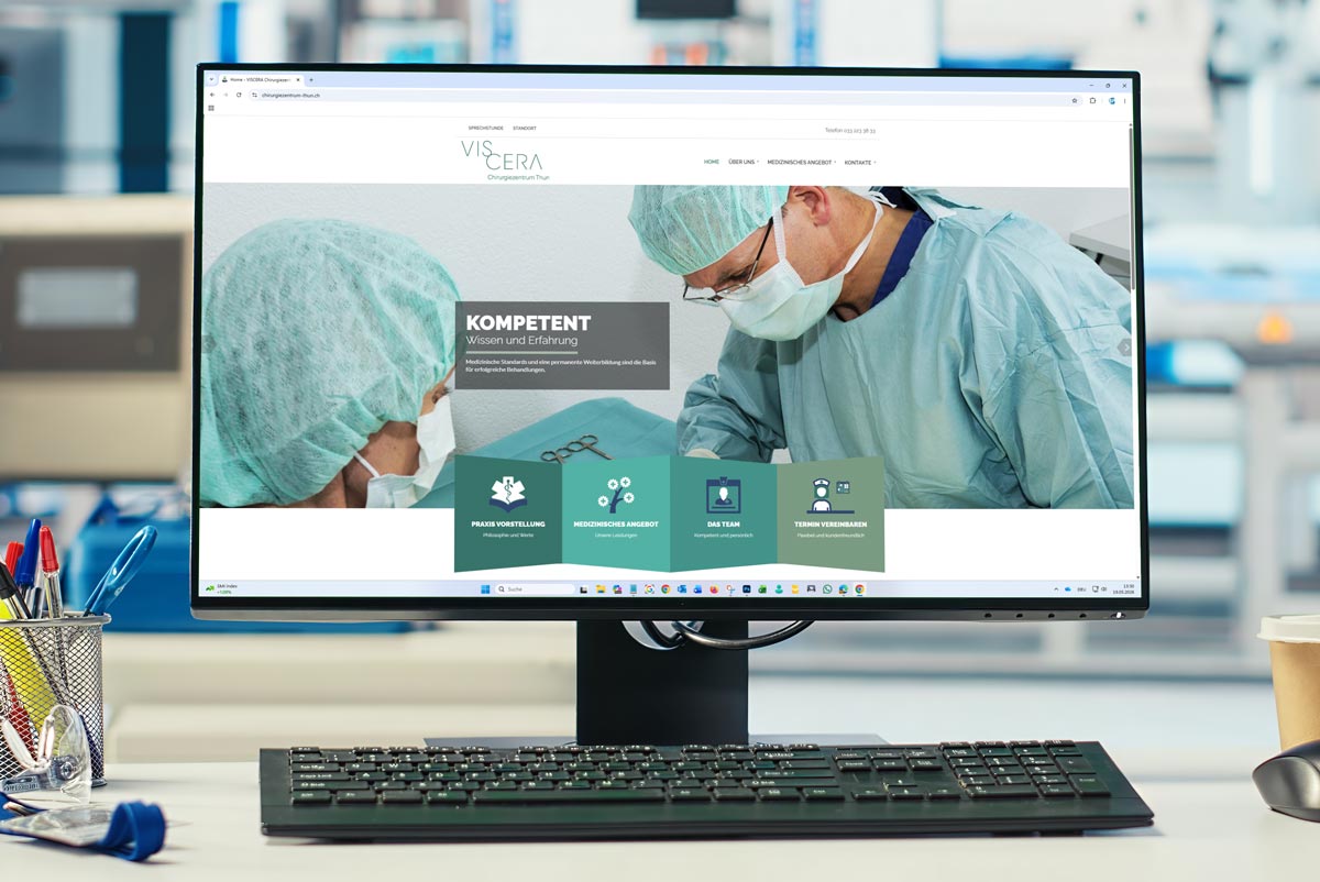 Webseite VISCERA Chirurgie Bälliz - Thun