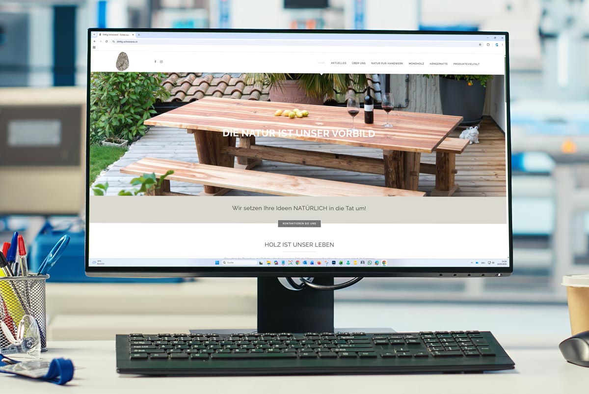 Webseite Dittlig Schreinerei in Dittligen