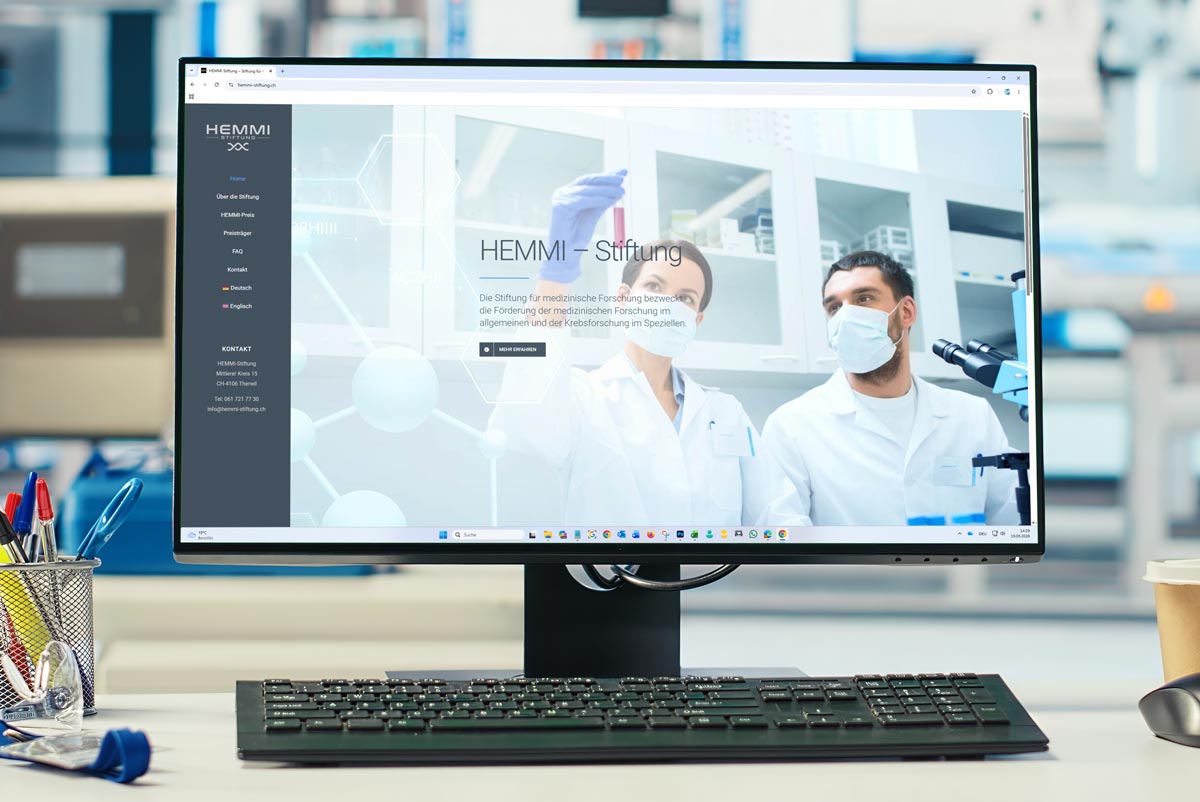 Webseite HEMMI Stiftung