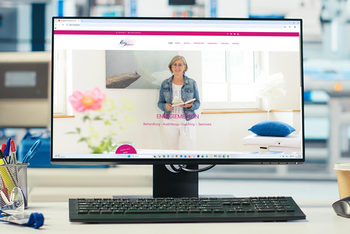 Webseite Energiepraxis Romy Andringa in Wiggen