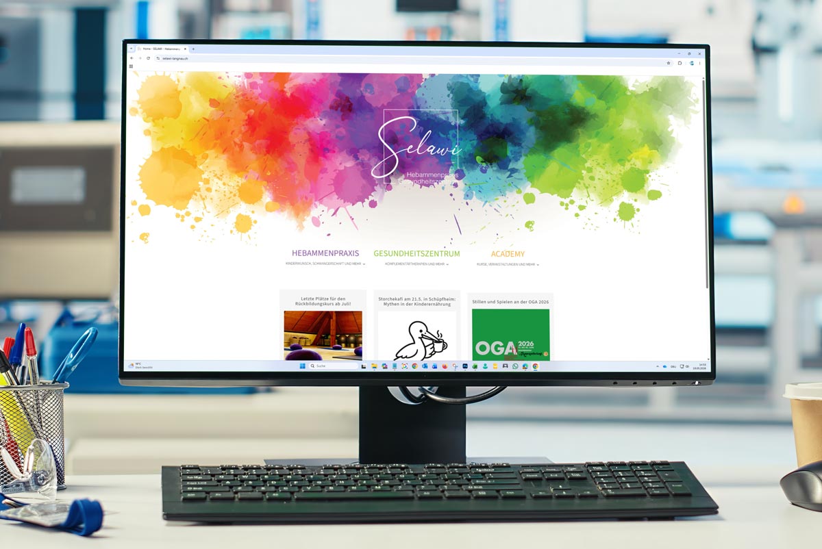 Webseite SELAWI Hebammenpraxis und Gesundheitszentrum in Langnau